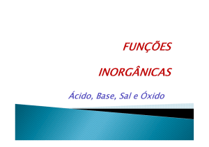 Funcoes inorganicas