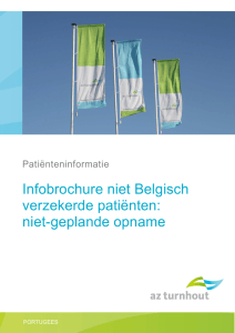 Infobrochure niet Belgisch verzekerde patiënten: niet