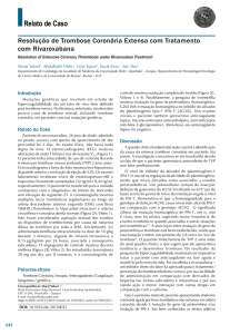 Resolution of Extensive Coronary Thrombosis under Rivaroxaban