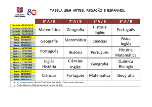 Matemática Geografia História Inglês Português Geografia