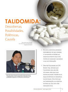 talidomida - Conselho Federal de Farmácia