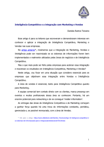 1 Inteligência Competitiva e a integração com Marketing e Vendas