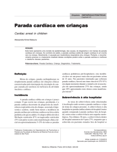 Parada cardíaca em crianças - Revista Medicina, Ribeirão Preto