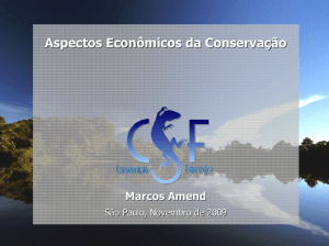 Aspectos Econômicos da Conservação