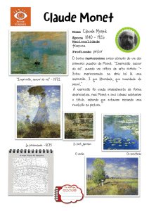 Nome Claude Monet Nacionalidade Profissão pintor