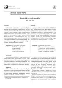 Bacteriúria assintomática - Associação Catarinense de Medicina