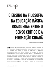 o ensino da filosofia na educação básica brasileira