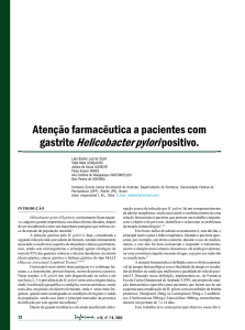 Atenção farmacêutica a pacientes com gastrite Helicobacter pylori