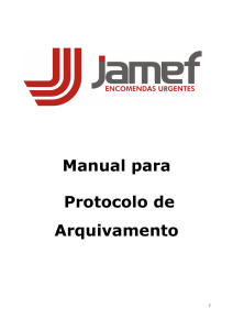 Manual para Protocolo de Arquivamento