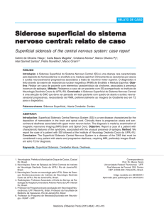 Siderose superficial do sistema nervoso central: relato de caso