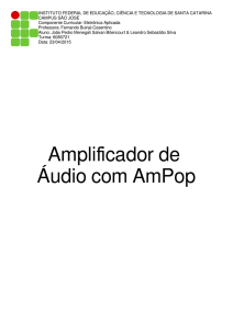 Amplificador de Áudio com AmPop