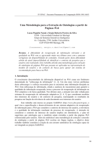 Uma Metodologia para a Extração de Ontologias a partir de Páginas