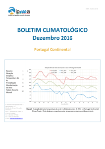 Boletim Climatológico, Dezembro 2016