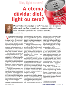 diet, light ou zero?