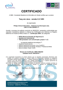 Certificado SBIS-CFM-020