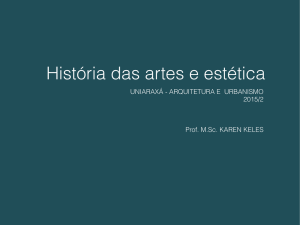 aula 01 - sociabilização plano de ensino história das artes e estética