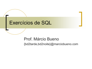 Exercícios de SQL