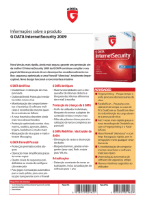 Informações sobre o produto G DATA InternetSecurity 2009