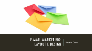 E-mail marketing: layout e design