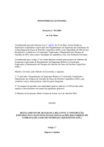 MINISTÉRIO DA ECONOMIA Portaria n.º 451/2001 de 5 de Maio