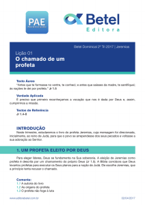 PAE | PDF - Editora Betel