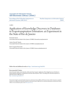 Application of Knowledge Discovery in Databases in