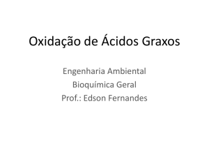 Oxidação de ácidos graxos