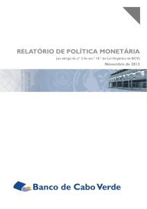 Relatório de Política Monetária Novembro 2013