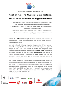 Rock in Rio – O Musical: uma história de 30 anos cantada com