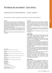 Trombose do seio lateral - Caso clínico Lateral sinus thrombosis