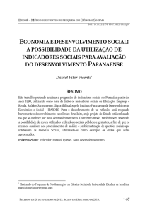 economia e desenvolvimento social: a possibilidade da