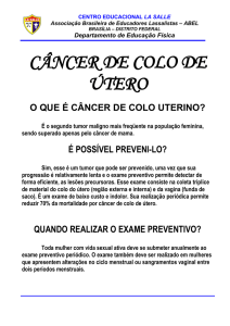 câncer de colo de útero