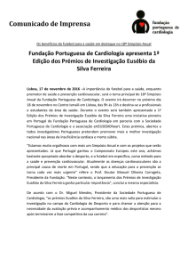 Comunicado de Imprensa - Fundação Portuguesa Cardiologia