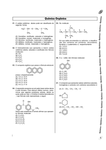 Química Orgânica - Colégio Machado de Assis