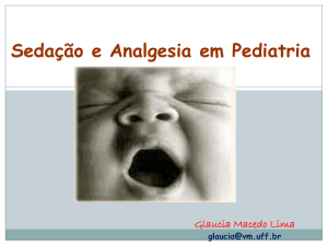 Sedação e Analgesia em Pediatria