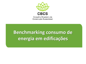 Benchmarking consumo de energia em edificações