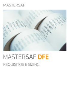 Revisão - Requisitos e Sizing - Mastersaf DFE e Banco de Dados
