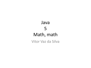 Java - 05 - classe Math