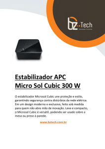 Manual - APC Micro Sol Cubic 300 W