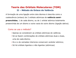 Teoria das Orbitais Moleculares (TOM)