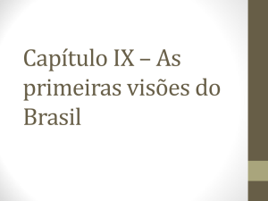 Capítulo XIX – As primeiras visões do Brasil