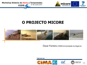 Diapositivo 1 - CIMA - Universidade do Algarve