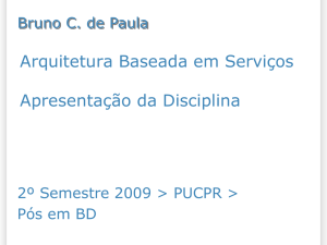 Apresentação da Disciplina - Bruno Campagnolo de Paula