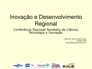 Inovação e Desenvolvimento Regional
