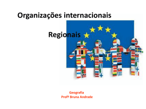 Organizações internacionais Regionais