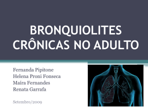 bronquiolites crônicas no adulto