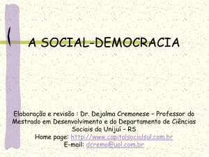 social-democracia - Capital Social Sul