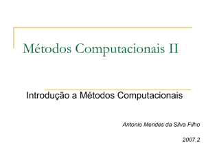 Introdução a métodos computacionais II
