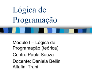 Lógica de Programação - ETEC-2009