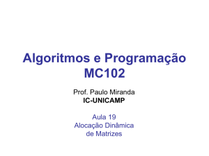 Algoritmos e Programação MC102 - LIV